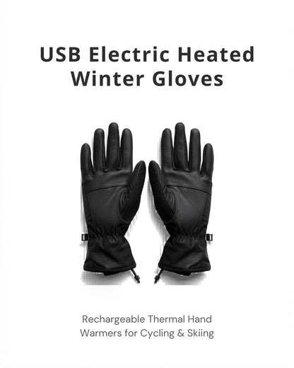 Heated Winter Gloves – 4000mAh Rechargeable Electric Warmers