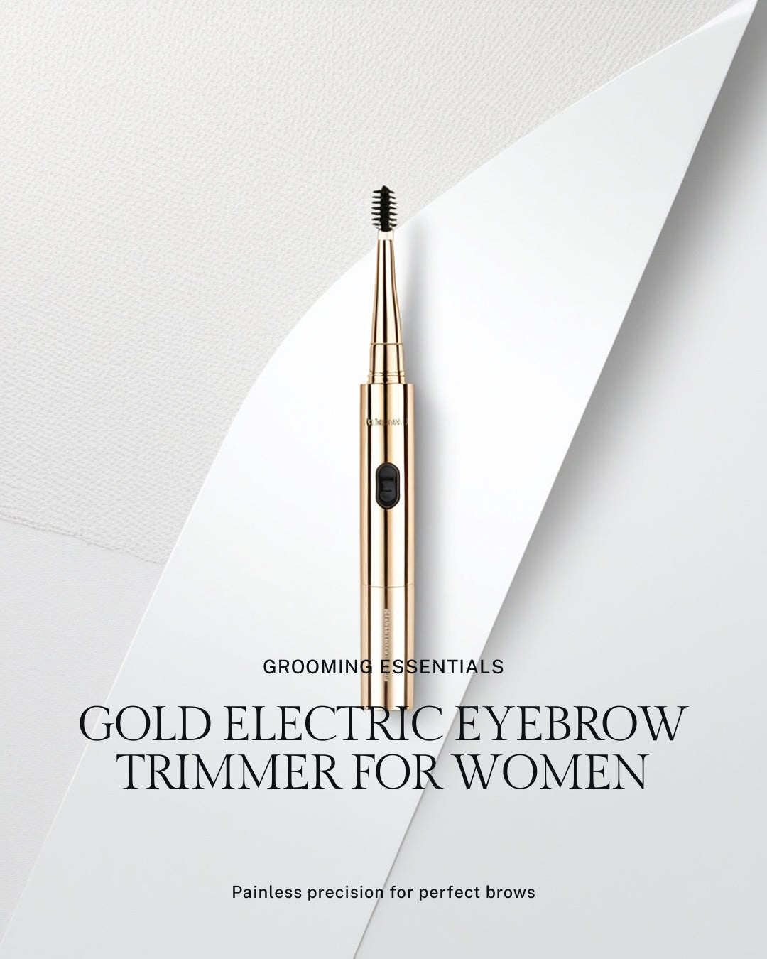 Electric Eyebrow Trimmer – LED Painless Facial Hair Remover