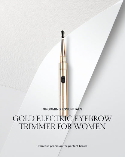 Electric Eyebrow Trimmer – LED Painless Facial Hair Remover