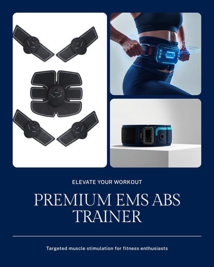 Uniqoro EMS Abs Trainer Electric Muscle Stimulator Abdominal Belt