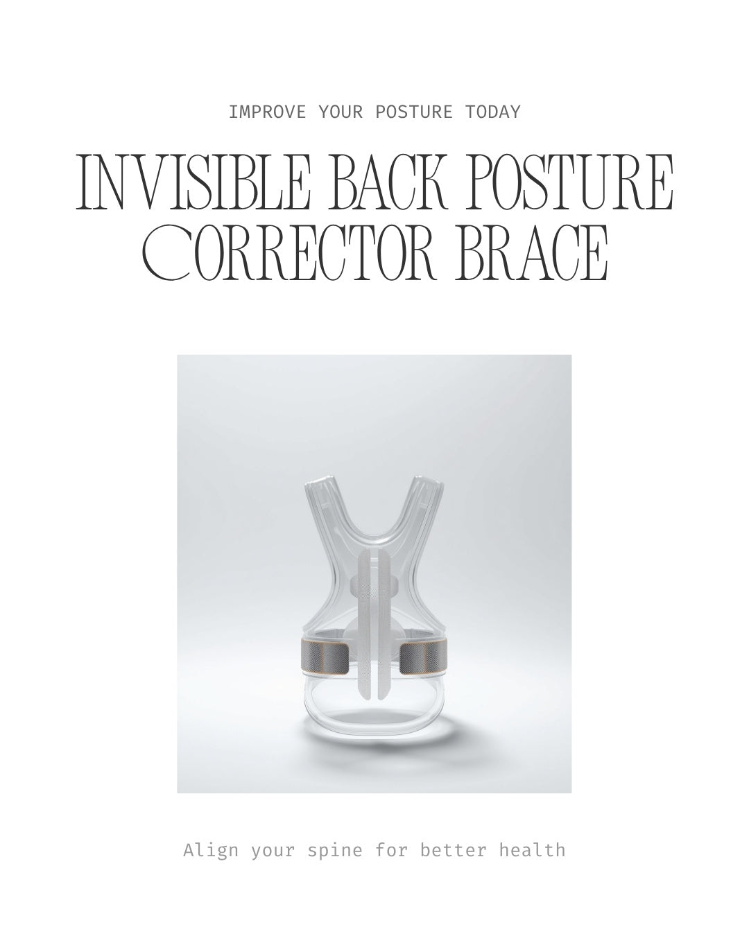 Invisible Posture Corrector – Under Clothing Shoulder Alignment