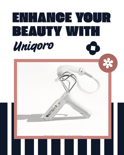 Uniqoro Heated Eyelash Curler – USB Rechargeable 8-Second Heat