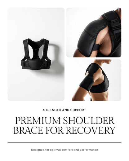 Shoulder Brace with Ice Pack – Compression Rotator Cuff Support