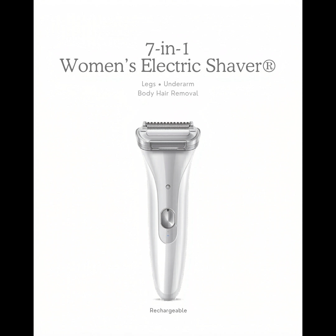 7-in-1 Women Electric Shaver – Full Body Hair Removal Kit
