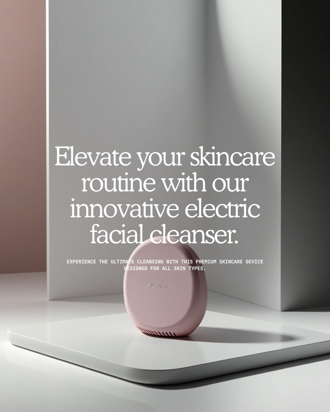 Silicone Electric Face Cleanser – Sonic Vibration Deep Pore