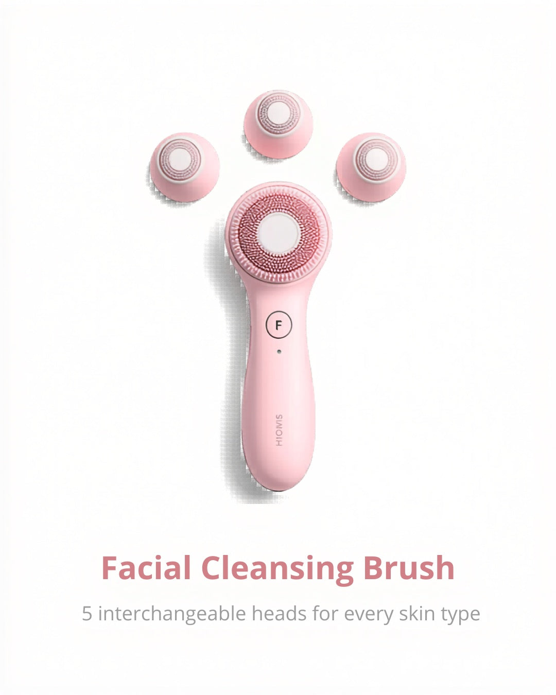 Electric Facial Cleansing Brush – 5 Heads 360° Deep Pore