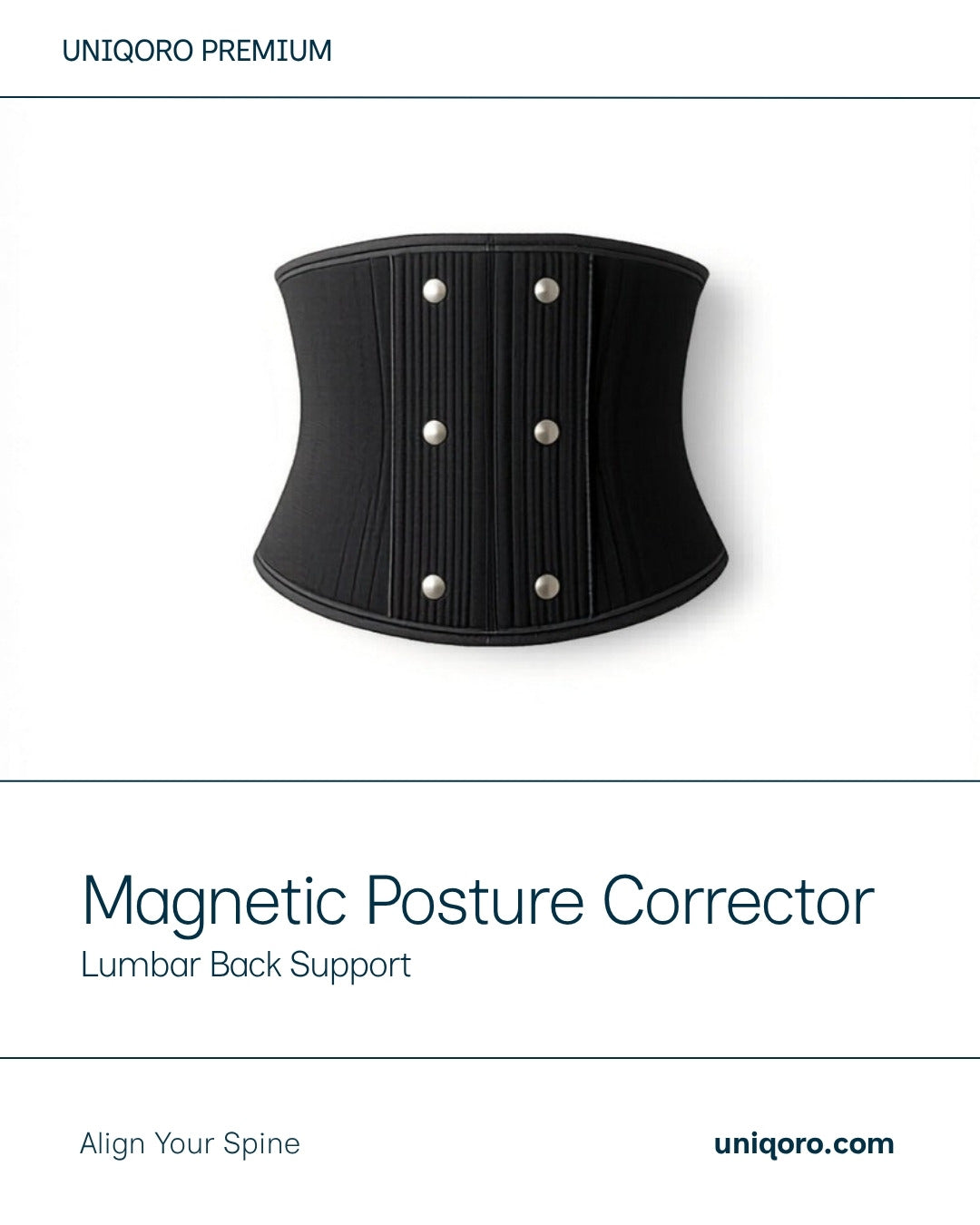 Uniqoro Magnetic Posture Corrector Belt Design 3