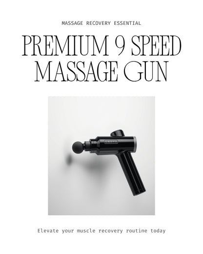 Percussion Massage Gun – 9 Speed 24V 12mm Deep Muscle Recovery