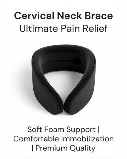 Cervical Neck Brace – Adjustable Spine Alignment Pain Collar