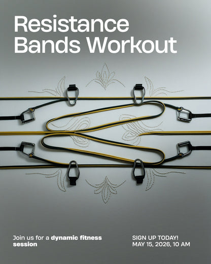 Resistance Bands with Foot Pedals – Full Body Home Gym Kit