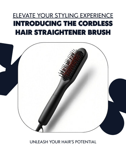 Uniqoro Cordless Hair Straightener Brush Design 3