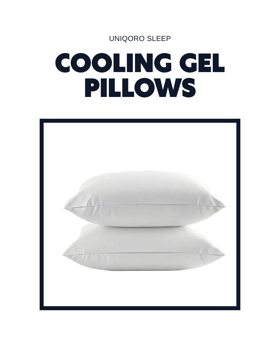 Uniqoro Cooling Gel Memory Foam Pillows Design 3