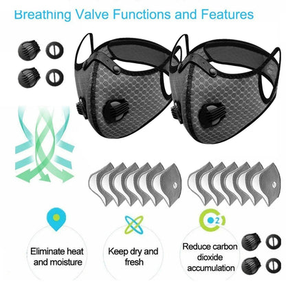 Sports Face Mask – Active Carbon Anti-Dust Cycling Running