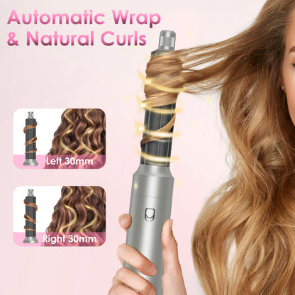 6-in-1 Hot Air Styler – Blow Dryer Brush Curler Combo
