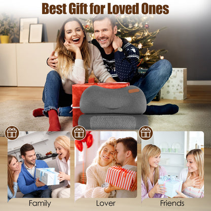 USB Heated Neck Pillow – Memory Foam Cervical Pain Relief