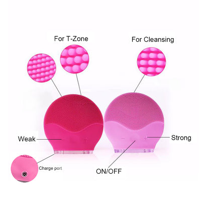 Silicone Electric Face Cleanser – Sonic Vibration Deep Pore