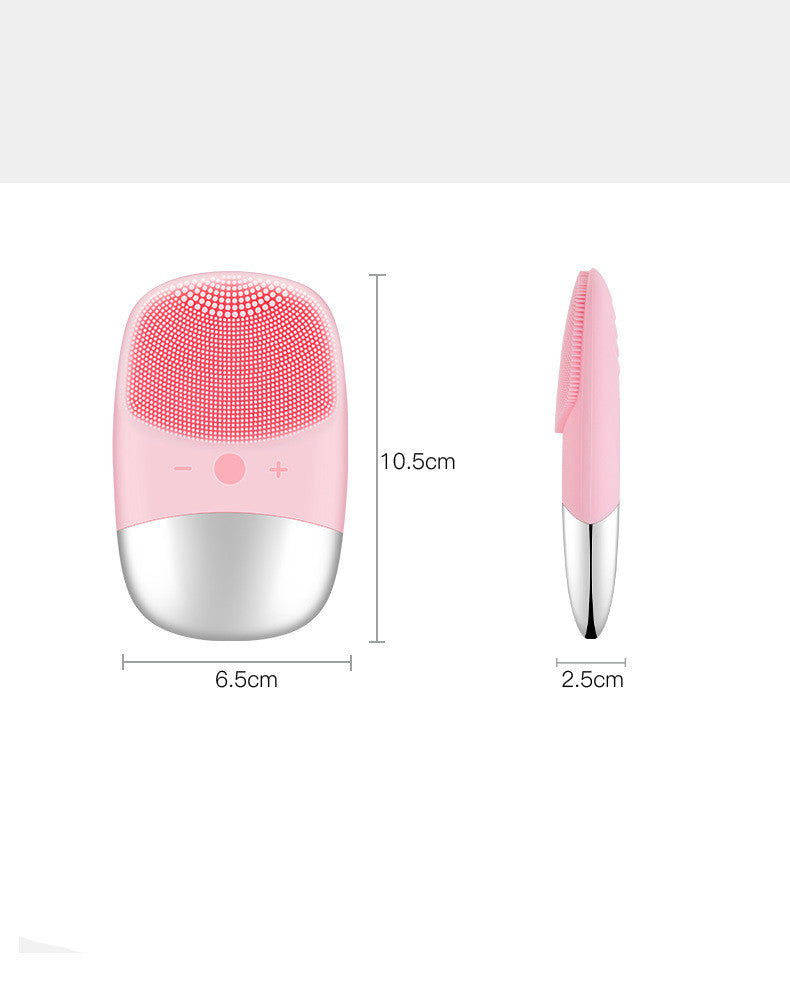 Mini Sonic Silicone Face Cleanser – USB Rechargeable Pore Brush