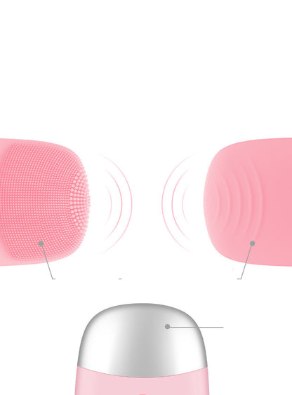 Mini Sonic Silicone Face Cleanser – USB Rechargeable Pore Brush