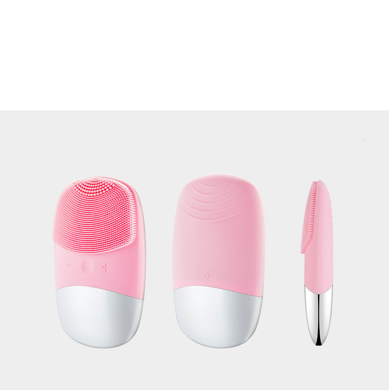 Mini Sonic Silicone Face Cleanser – USB Rechargeable Pore Brush