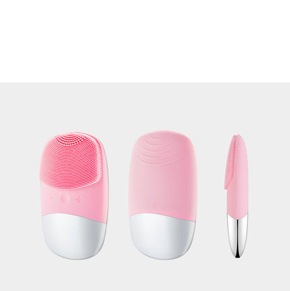 Mini Sonic Silicone Face Cleanser – USB Rechargeable Pore Brush