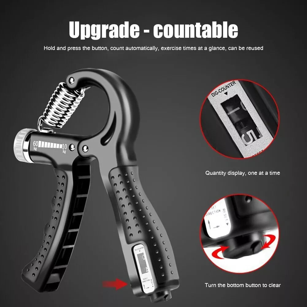 Hand Grip Strength Trainer – Adjustable Carbon Fiber Gripper