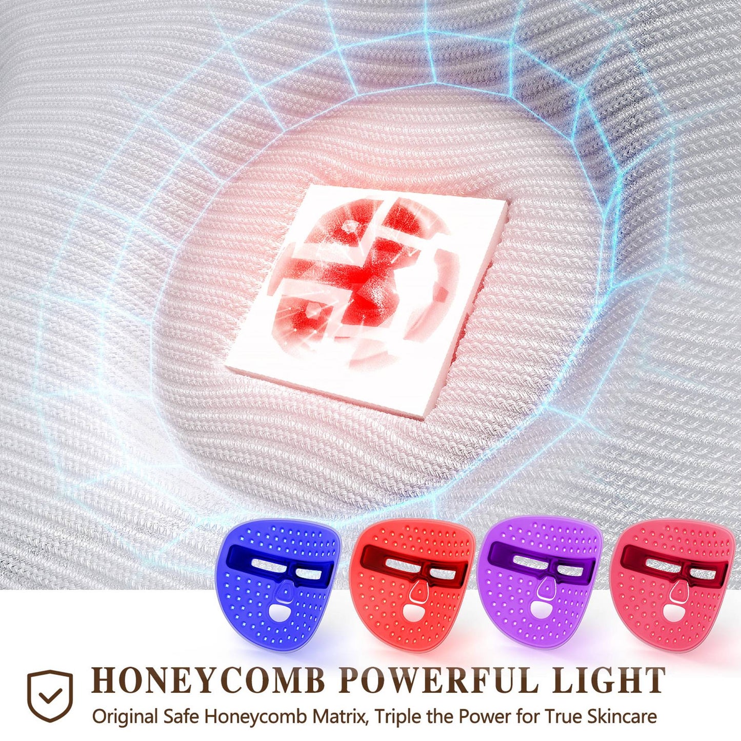 LED Red Light Therapy Face Mask – Anti-Aging Skin Device