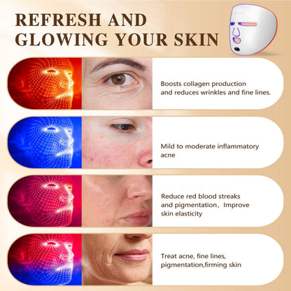 LED Red Light Therapy Face Mask – Anti-Aging Skin Device