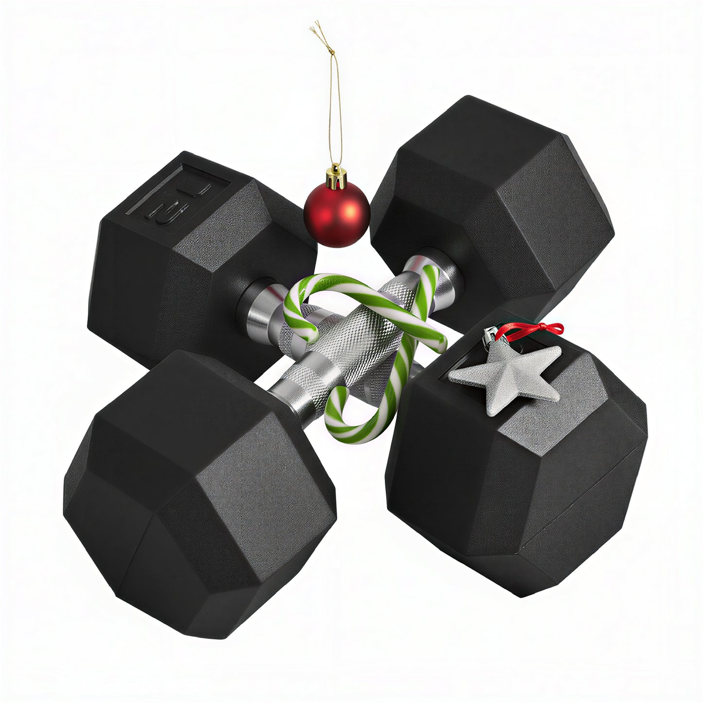 Hex Rubber Dumbbell Set – Non-Slip Home Gym Weight Set