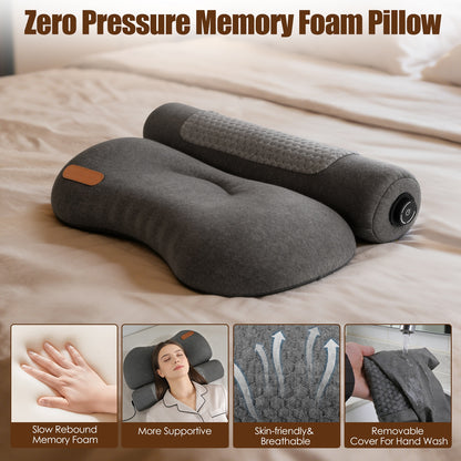 USB Heated Neck Pillow – Memory Foam Cervical Pain Relief