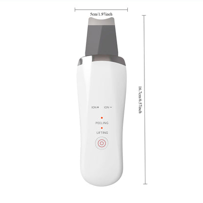 Ultrasonic Skin Scrubber – Electric Blackhead Remover Spatula