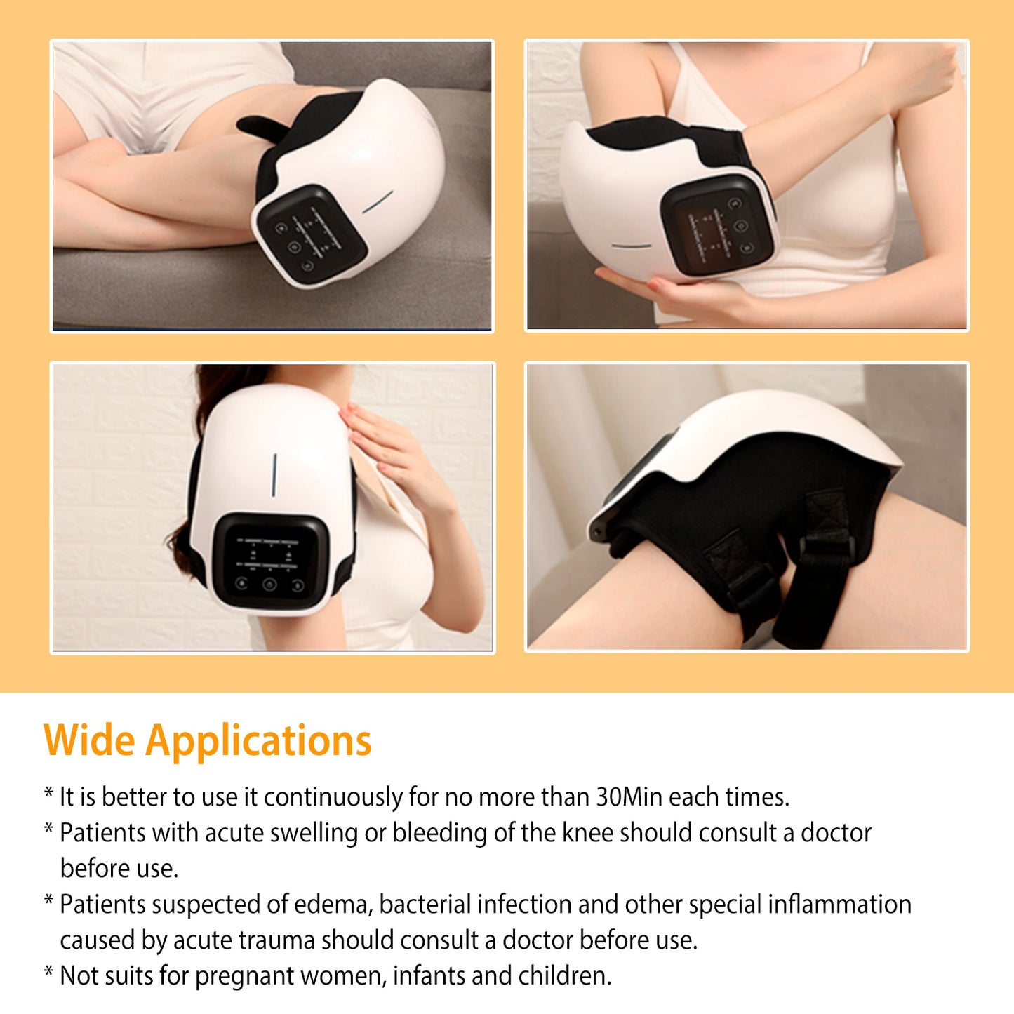 Electric Knee Massager – Infrared Heat Air Pressure Therapy