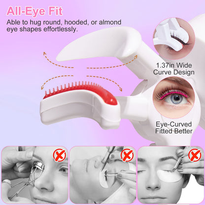 Heated Eyelash Curler – USB Rechargeable Anti-Burn 2-Pack