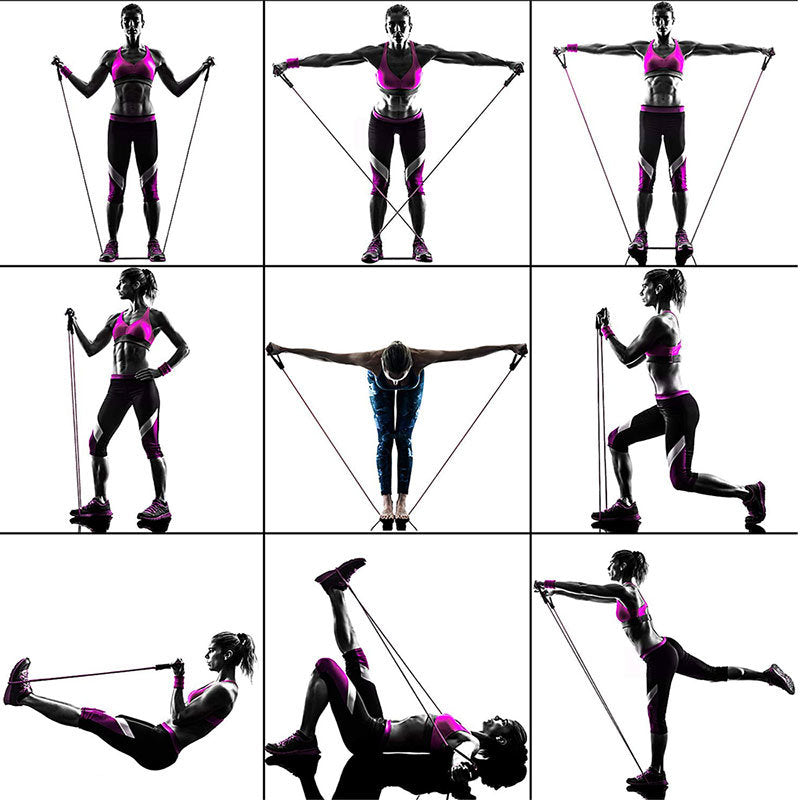 Resistance Bands Set – Elastic Pull Rope Full Body Training
