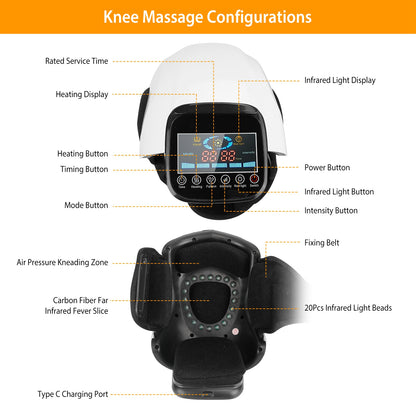 Electric Knee Massager – Infrared Heat Air Pressure Therapy