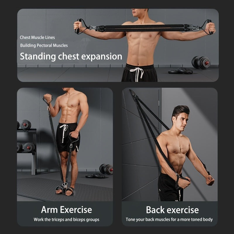 Resistance Bands with Foot Pedals – Full Body Home Gym Kit