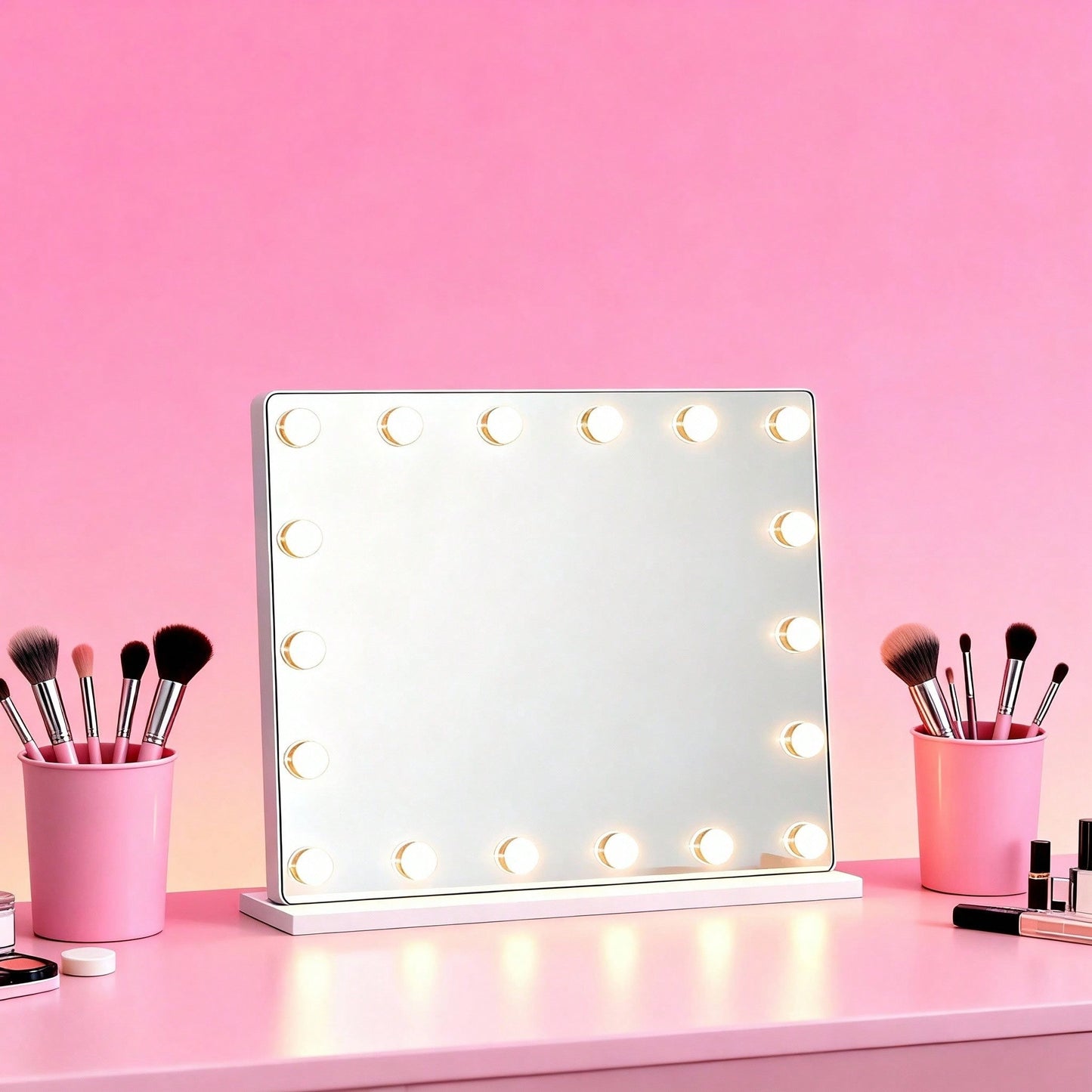 LED Vanity Mirror with 15 Bulbs – Studio Makeup Lighting