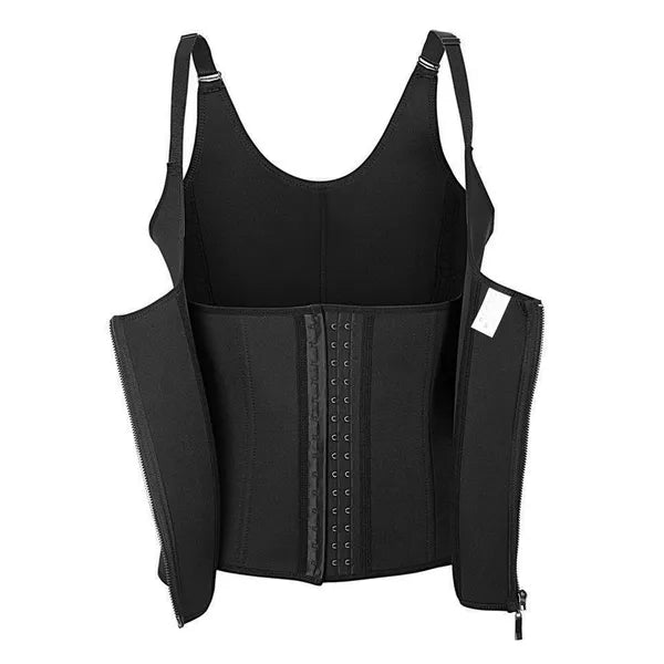 Waist Trainer Corset – Tummy Control Body Shaper Zipper Women