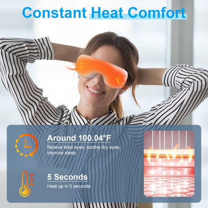 Eye Massager with Heat – Air Pressure Vibration Stress Relief