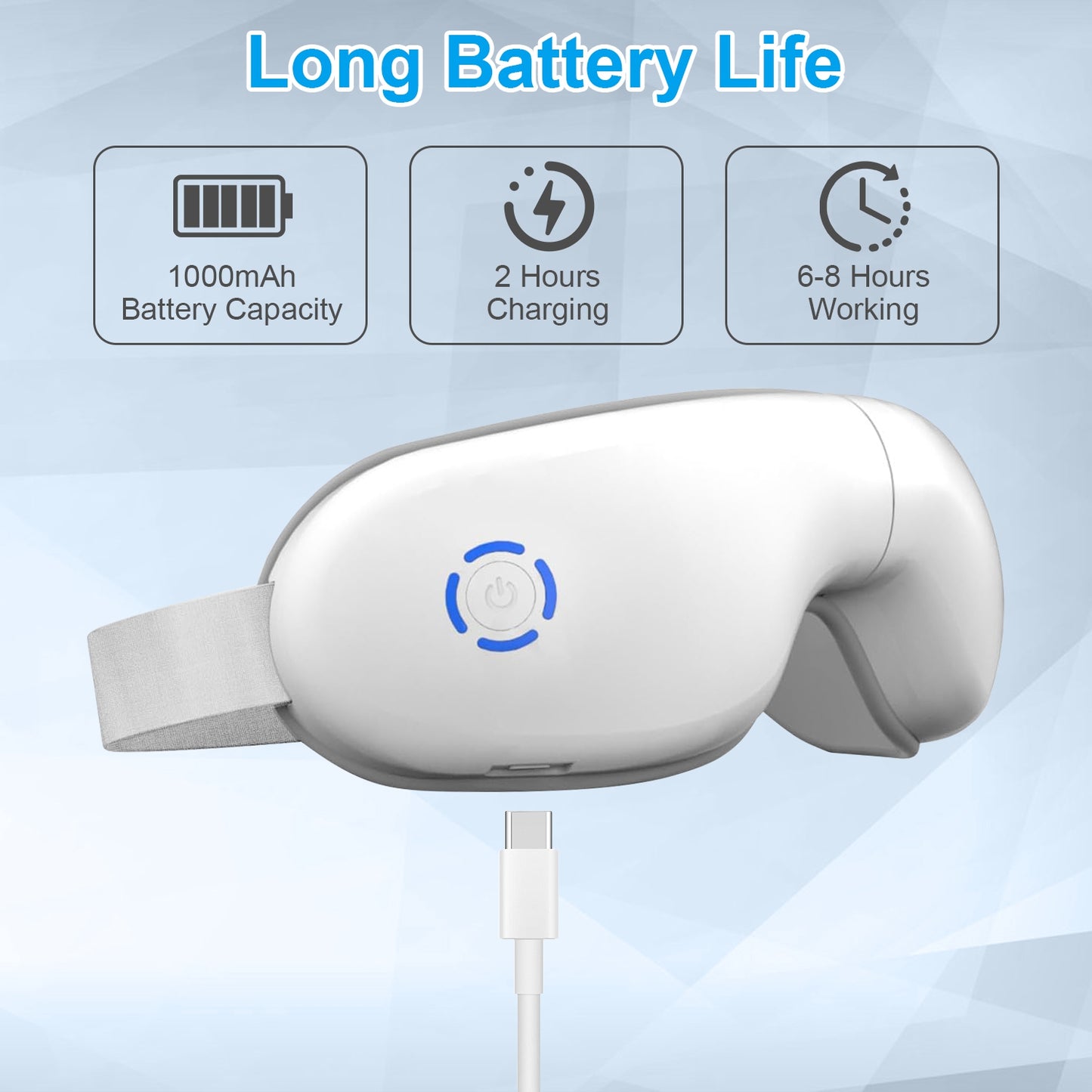 Eye Massager with Heat – Air Pressure Vibration Stress Relief