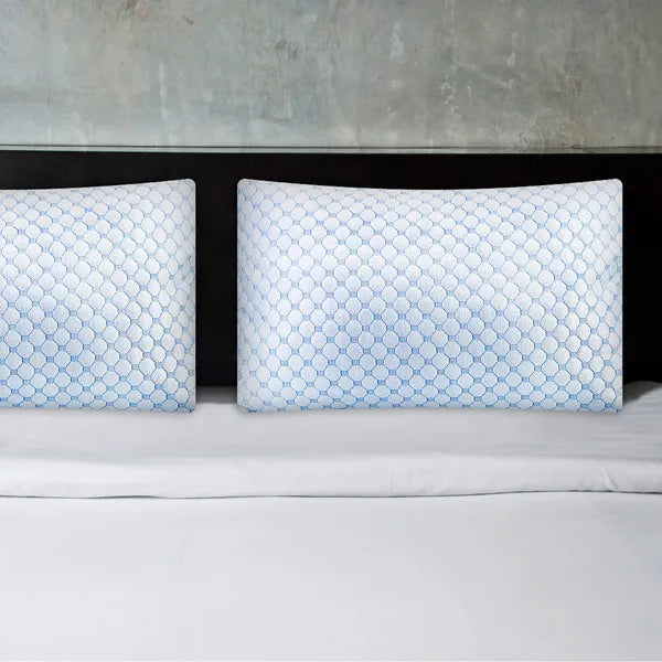 Cooling Gel Memory Foam Pillows – 2-Pack Queen Size Sleep