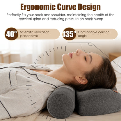 USB Heated Neck Pillow – Memory Foam Cervical Pain Relief