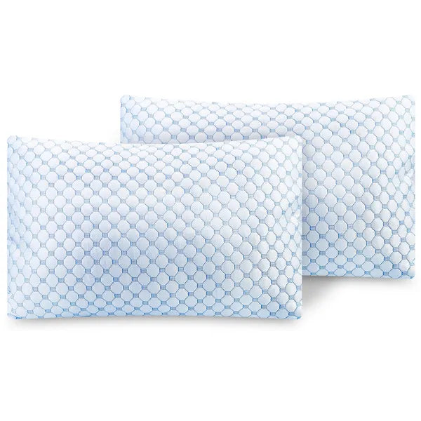 Cooling Gel Memory Foam Pillows – 2-Pack Queen Size Sleep
