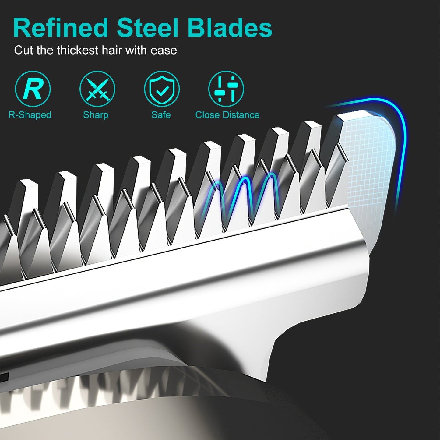 Beard Trimmer for Men – 5-in-1 IPX5 Waterproof Grooming Kit