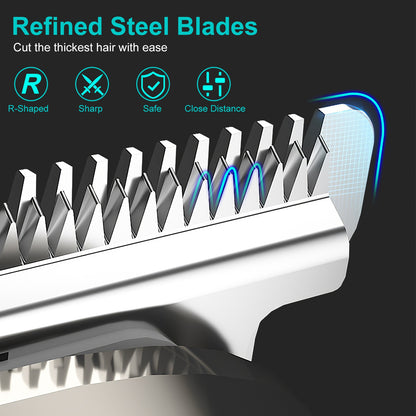 Beard Trimmer for Men – 5-in-1 IPX5 Waterproof Grooming Kit