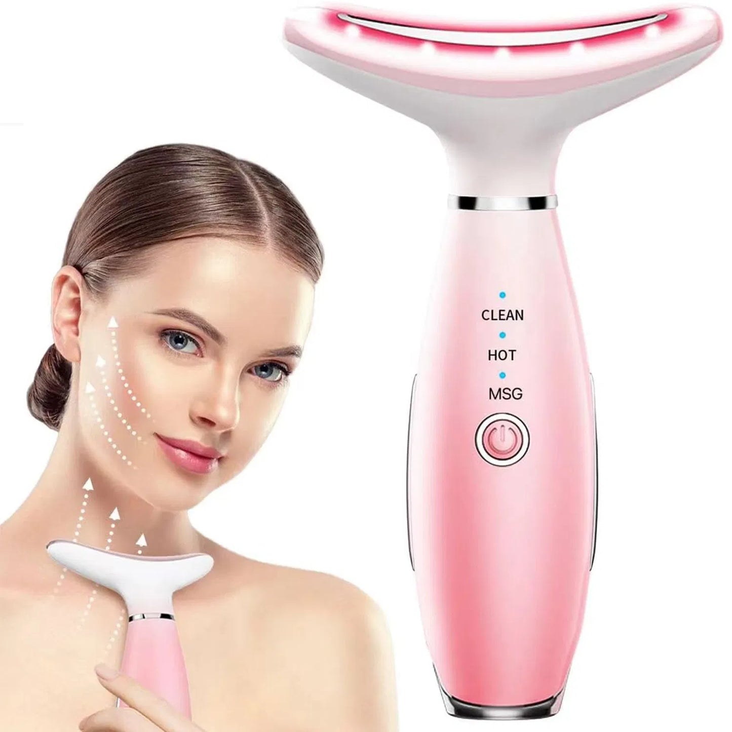 Neck & Face Massager 3-in-1 – Thermal Vibration Skin Lifting