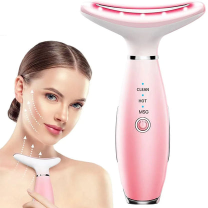 Neck & Face Massager 3-in-1 – Thermal Vibration Skin Lifting