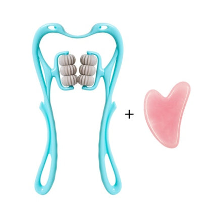 Cervical Neck Massager – 6-Roller Manual Trigger Point Relief