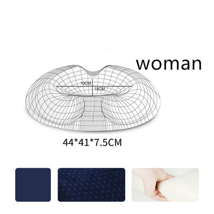 Memory Foam Seat Cushion – Ergonomic Office Coccyx Chair Pad