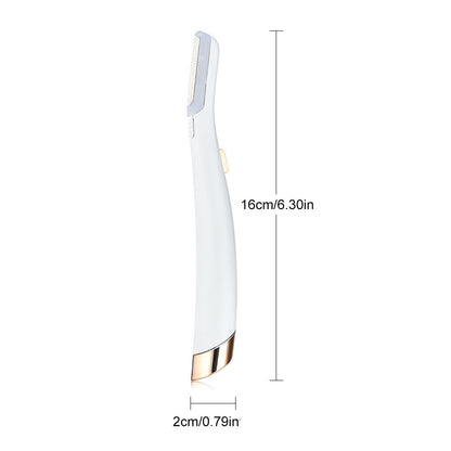 Electric Eyebrow Trimmer – LED Painless Facial Hair Remover