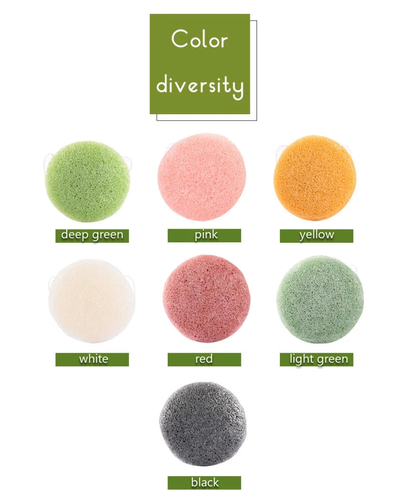 Konjac Facial Sponge – Natural Deep Pore Cleanser & Exfoliator